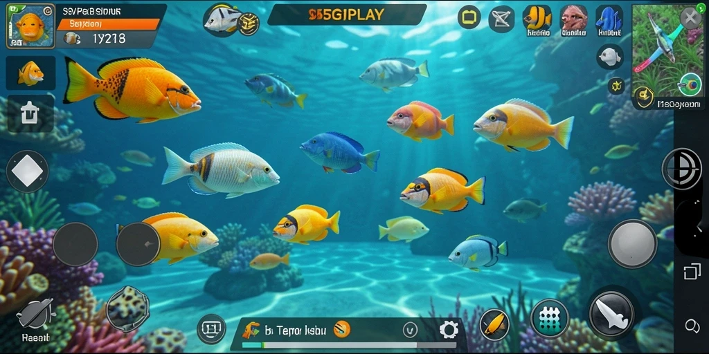 Screenshot gameplay 95PGPLAY menampilkan aksi menembak ikan yang menegangkan.