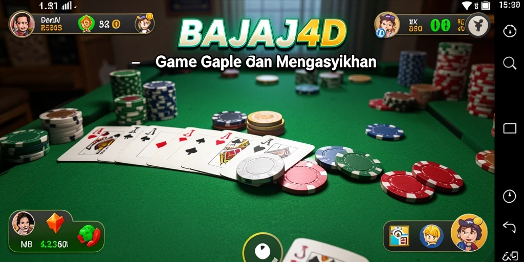 Tampilan gameplay seru BAJAJ4D di meja Gaple.