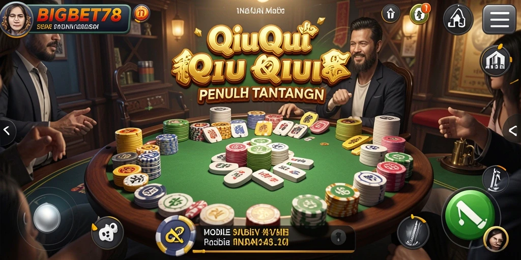 Tampilan gameplay QiuQiu di BIGBET78 yang menarik dan mendebarkan.