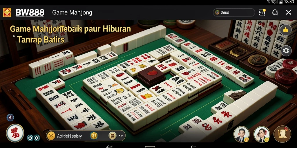 Tampilan gameplay Mahjong yang menarik di BW888.