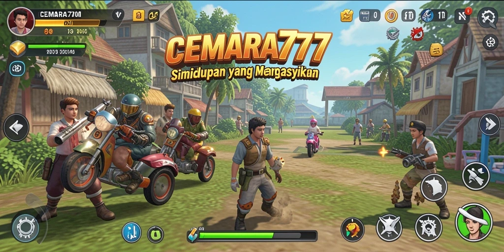 Tampilan gameplay CEMARA777 dengan grafis yang menarik dan interaksi karakter.
