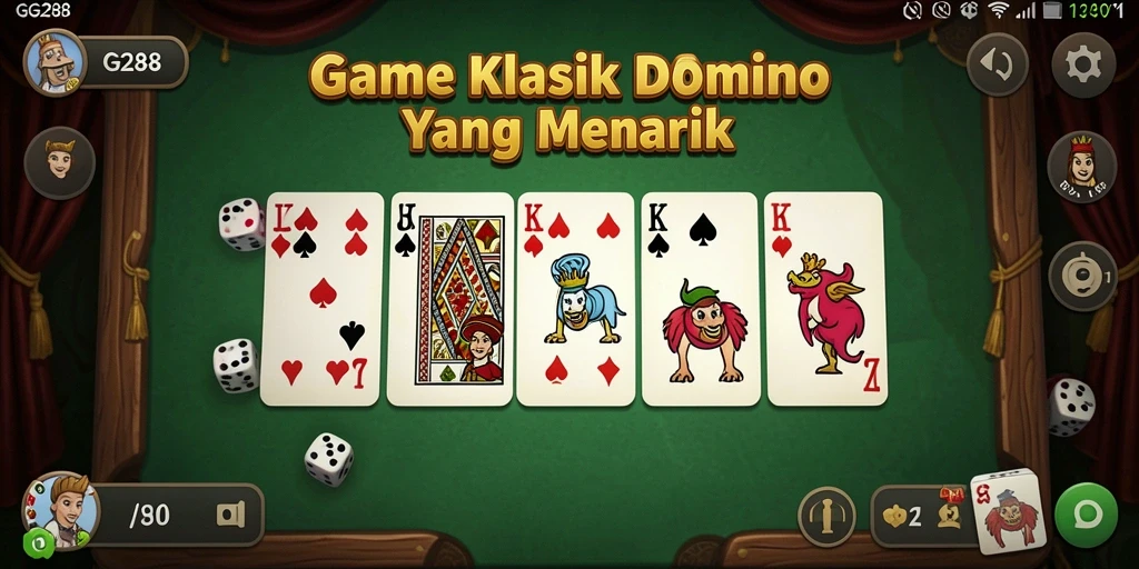 Tampilan gameplay yang menarik dari GG288 dalam permainan Domino.