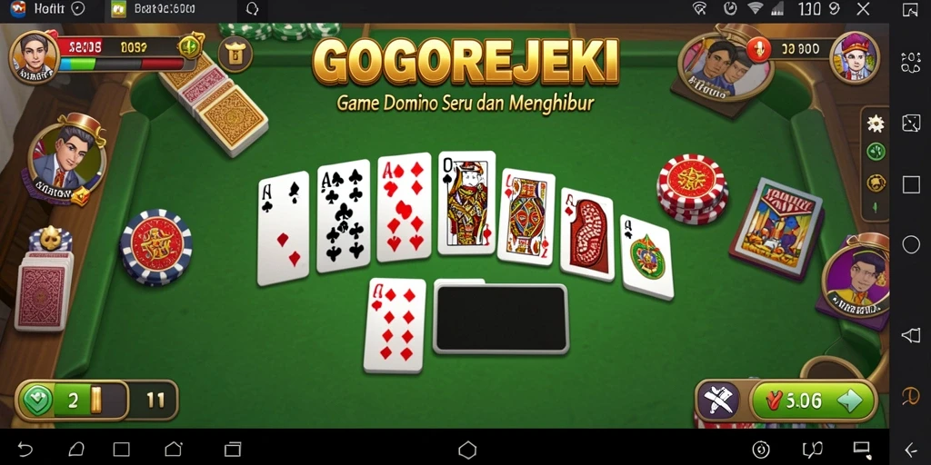 Tampak seru saat bermain Domino di GOGOREJEKI.