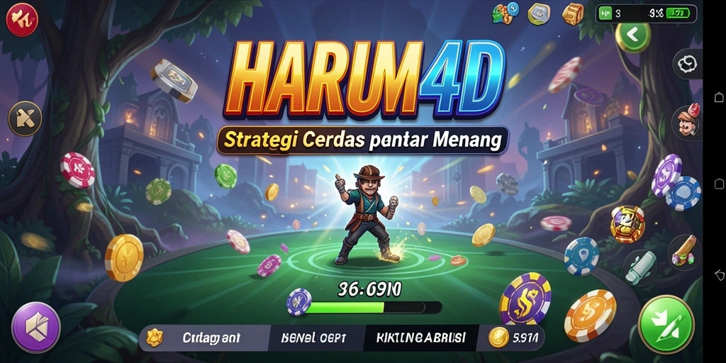 Tangkapan layar utama HARUM4D menunjukkan aksi strategi yang seru.