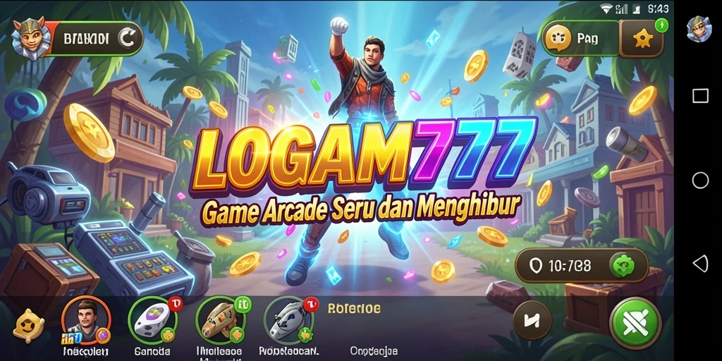 Gameplay seru dan menantang dari LOGAM777 yang penuh warna.