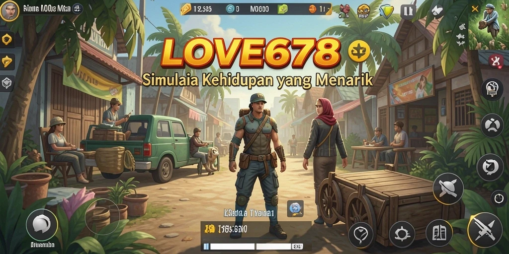 Gameplay LOVE678 yang menarik dan interaktif dengan karakter yang beragam.