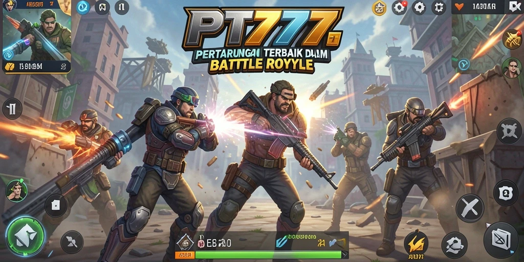 Gameplay intens dalam PT777 dengan pertempuran seru.
