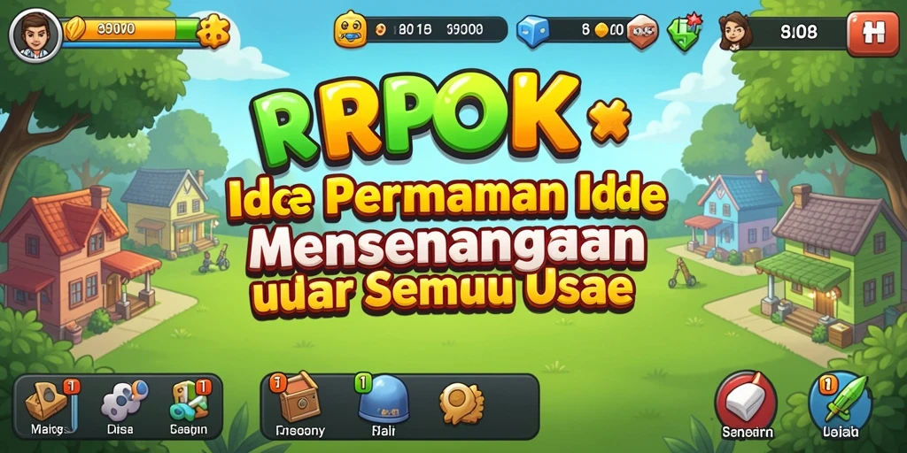 Tangkapan layar utama RPOK menunjukkan karakter-karakter yang sedang beraksi dalam gameplay Idle.
