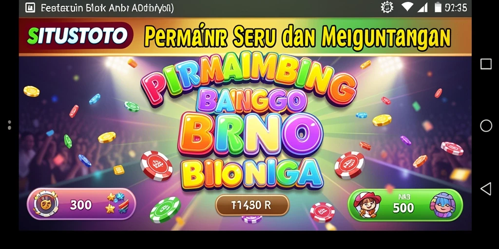 Tampilan gameplay menarik dari SITUSTOTO yang penuh warna.