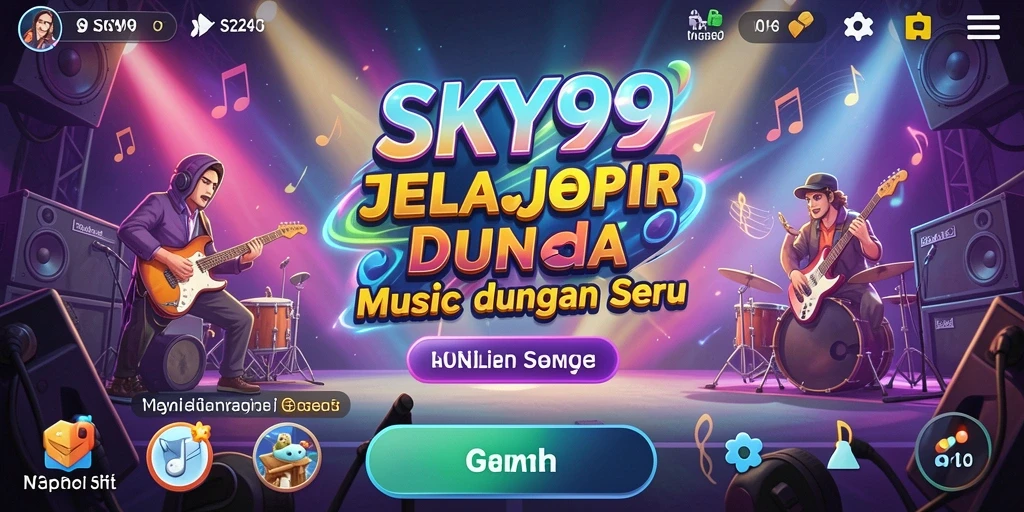 Screenshot gameplay <strong>SKY99</strong> menampilkan tantangan seru bermain musik.