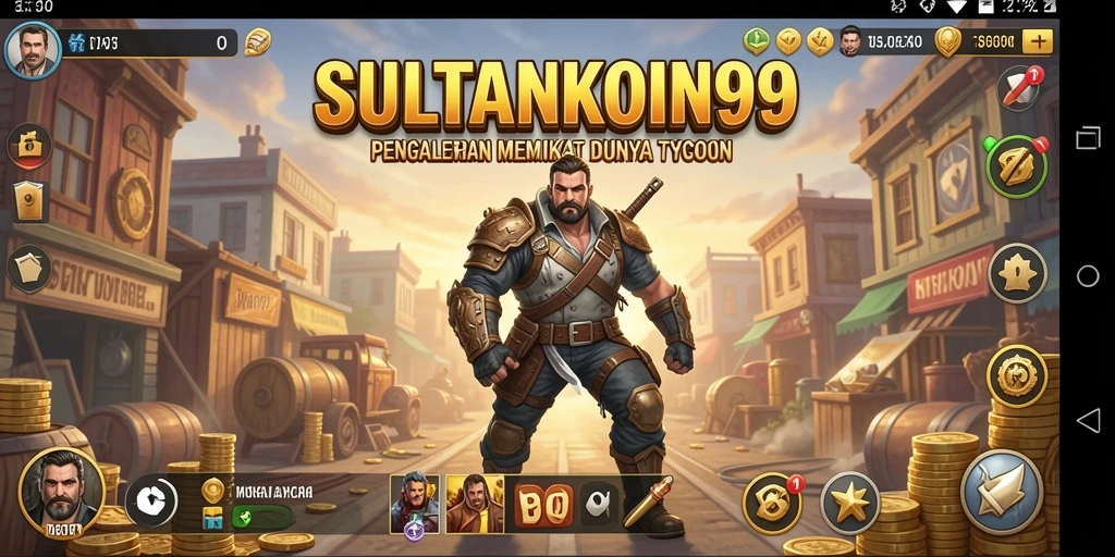 Tampilan gameplay SULTANKOIN99 yang menggambarkan keseruan dan manajemen bisnis.