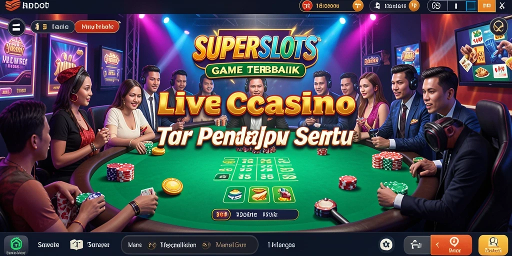 Tampilan gameplay langsung di SUPERSLOTS yang mengesankan.