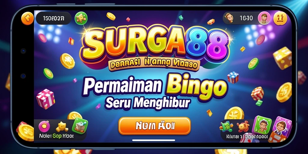 Tampilan gameplay seru SURGA88 dengan interaksi permainan Bingo.
