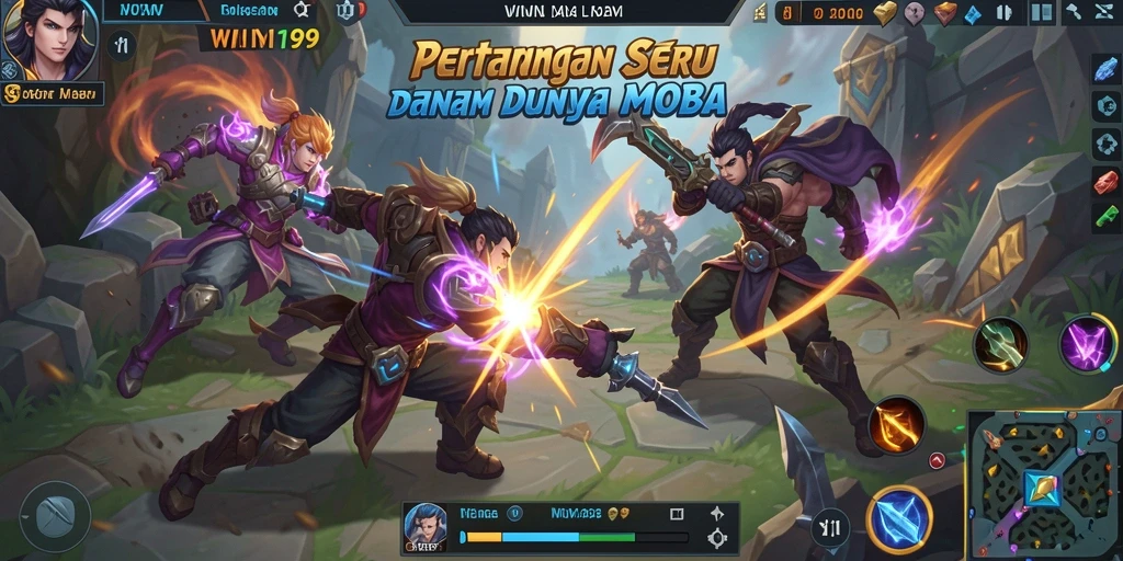 Screenshot gameplay <strong>WIN199</strong> menampilkan aksi pertempuran yang mendebarkan.