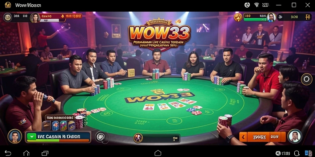 Gameplay WOW33 yang seru dan interaktif dalam Live Casino.